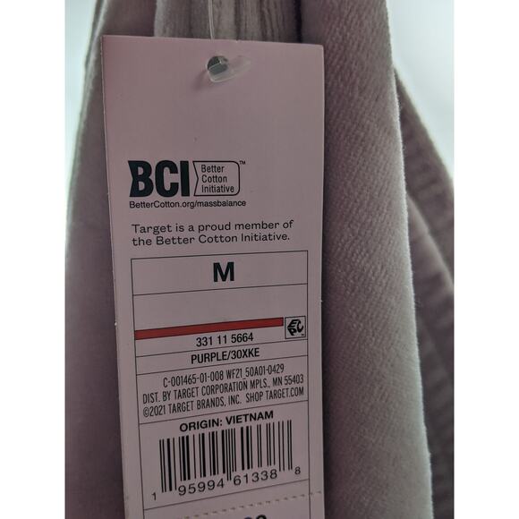 High Rise Velour Joggers Wild Fable Purple M Relaxed Casual Pants Pockets Lounge - Picture 4 of 8